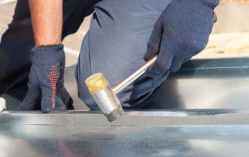 Curr metal flat roofing repairs